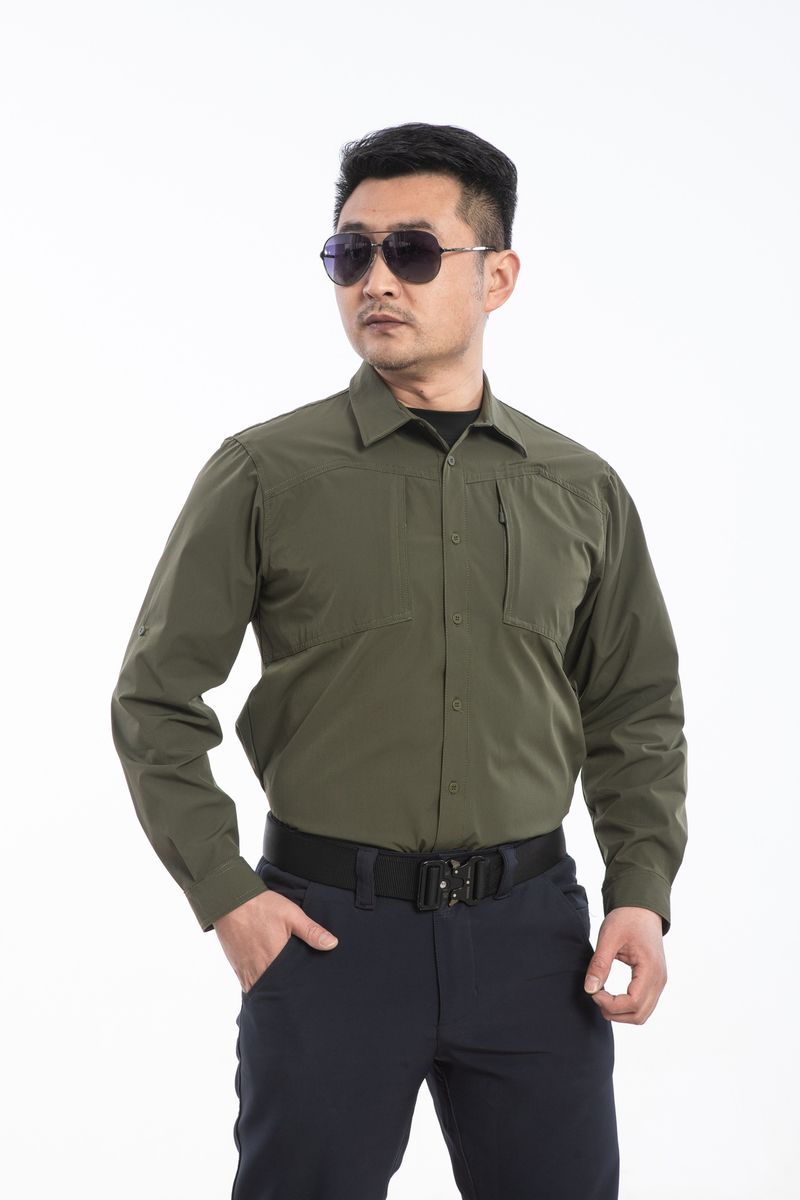 Camicia elasticizzata tattica da esterno ad asciugatura rapida in tessuto di seconda generazione Paving Eagle Explorer PLY-31_voghion.com