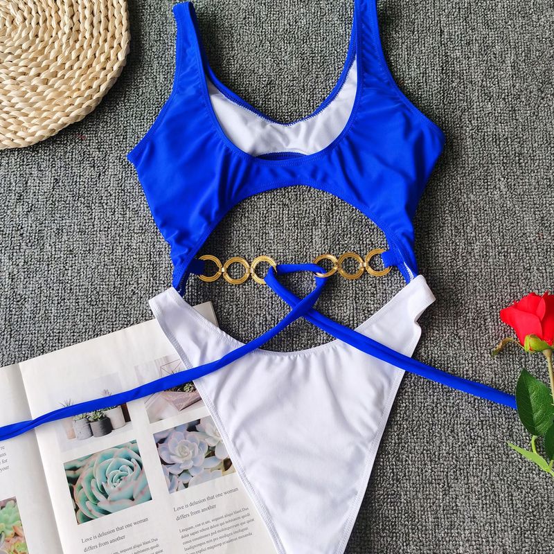 Sexy Bikini Set With Metal Rings & Bow Details – High Elastic Nylon Swimsuit, Padded Triangle Top & Brazilian Bottom For Beach, Pool, Vacation_voghion.com