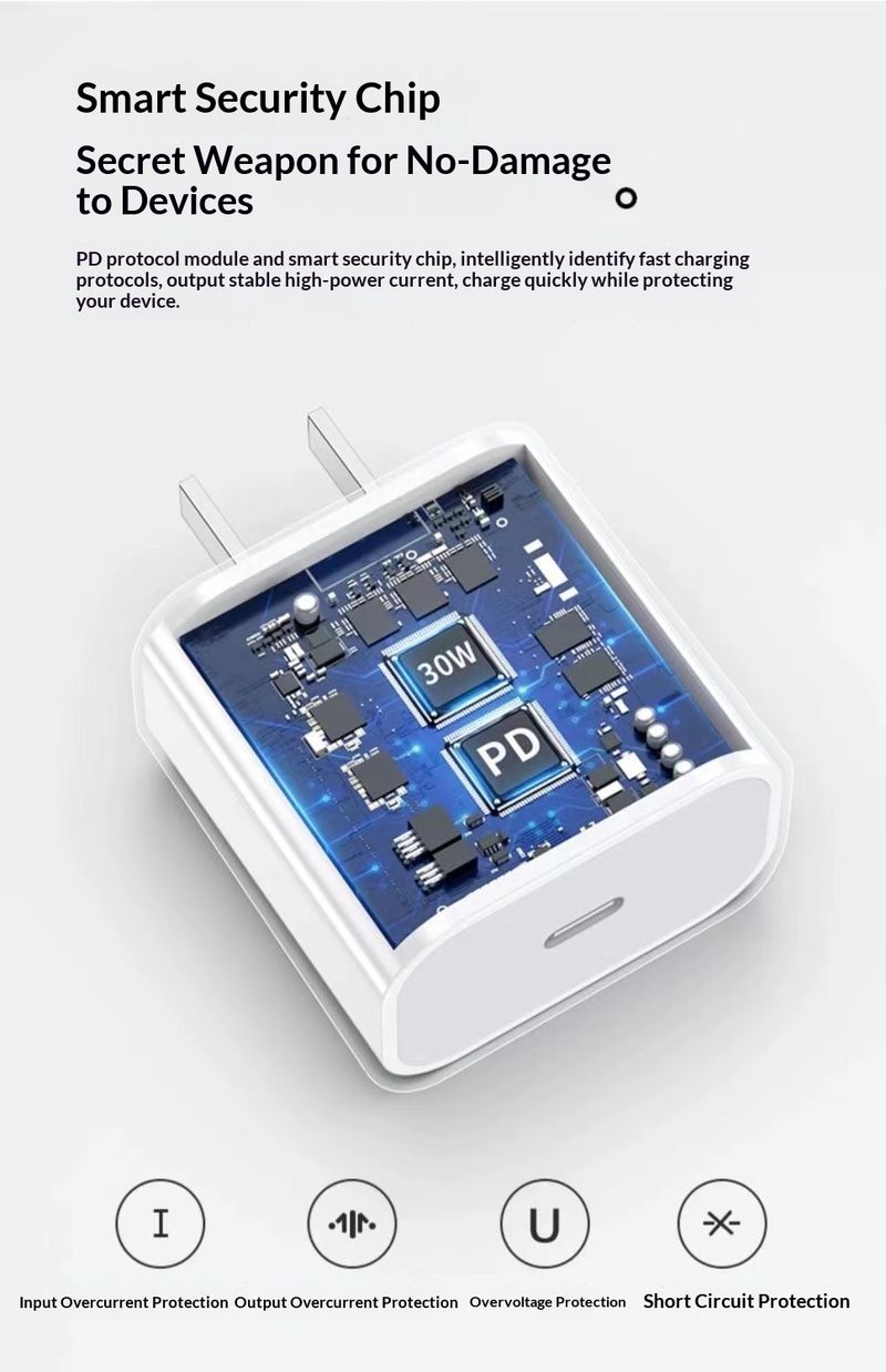 Digitex-kompatibles 30W-Ladegerät, Original 15 Schnellladekopf, iPhone 16/14 Datenkabel-Set_voghion.com