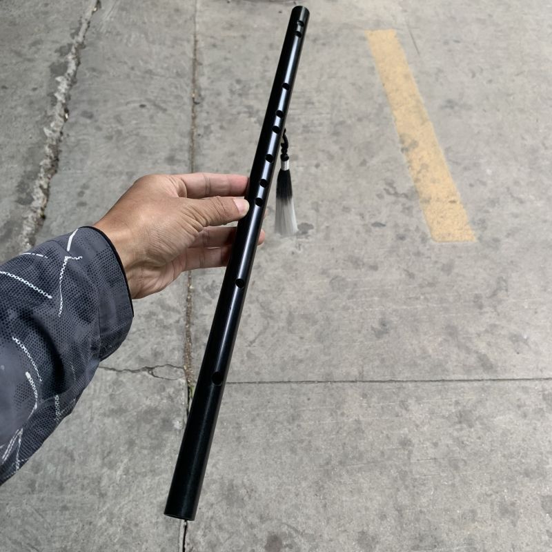 Musical Black Beginner Adult Entry-Level Instrument Wei Wushang Horizontal Blowing Ancient Style PPR Water Pipe Flute_voghion.com