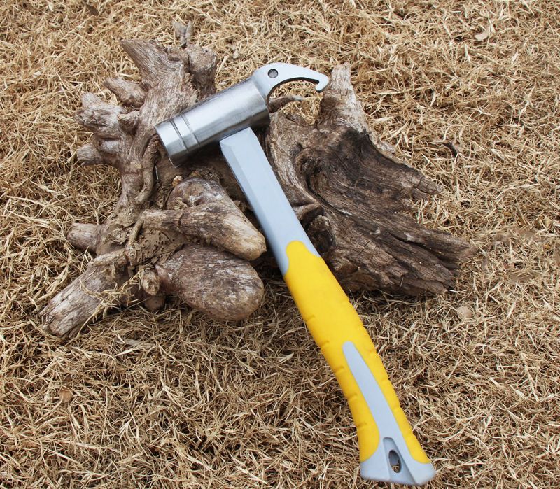 Martello di sicurezza per auto, multifunzionale, per picchetti da terra da campeggio, in acciaio ad alto tenore di carbonio_voghion.com
