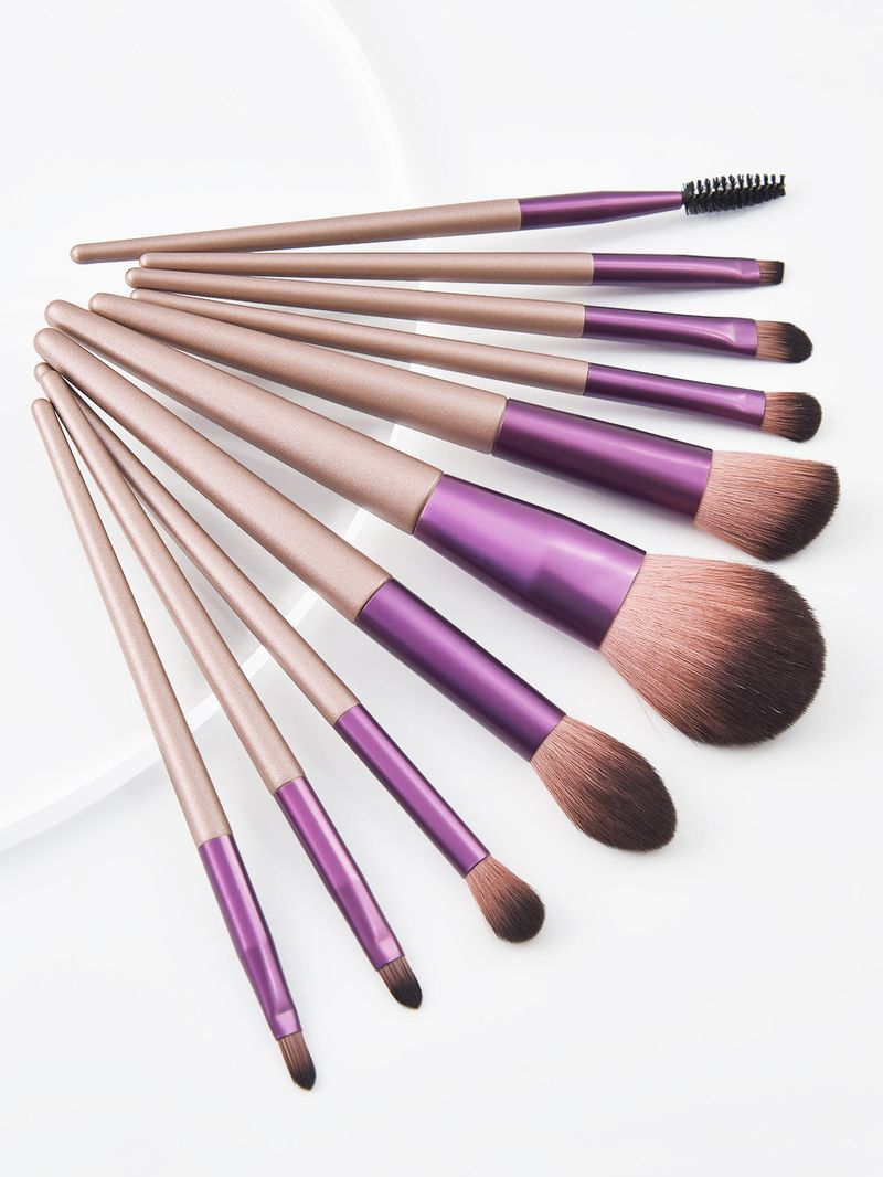 10-teiliges Make-up-Pinsel-Set Morandi Make-up-Pinsel-Set GUJHUI_voghion.com