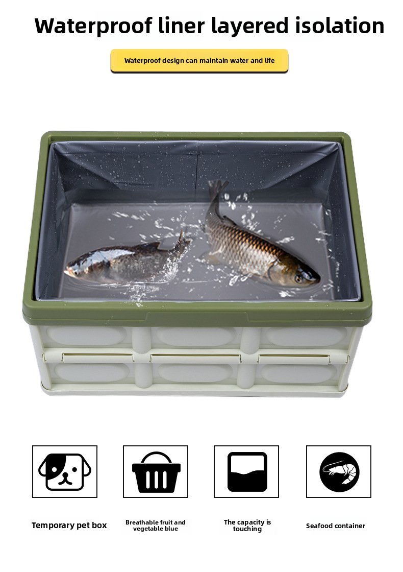 Car Folding Mounted Multifunctional Car Interior Trunk Sorting Storage Box, Supplies_voghion.com