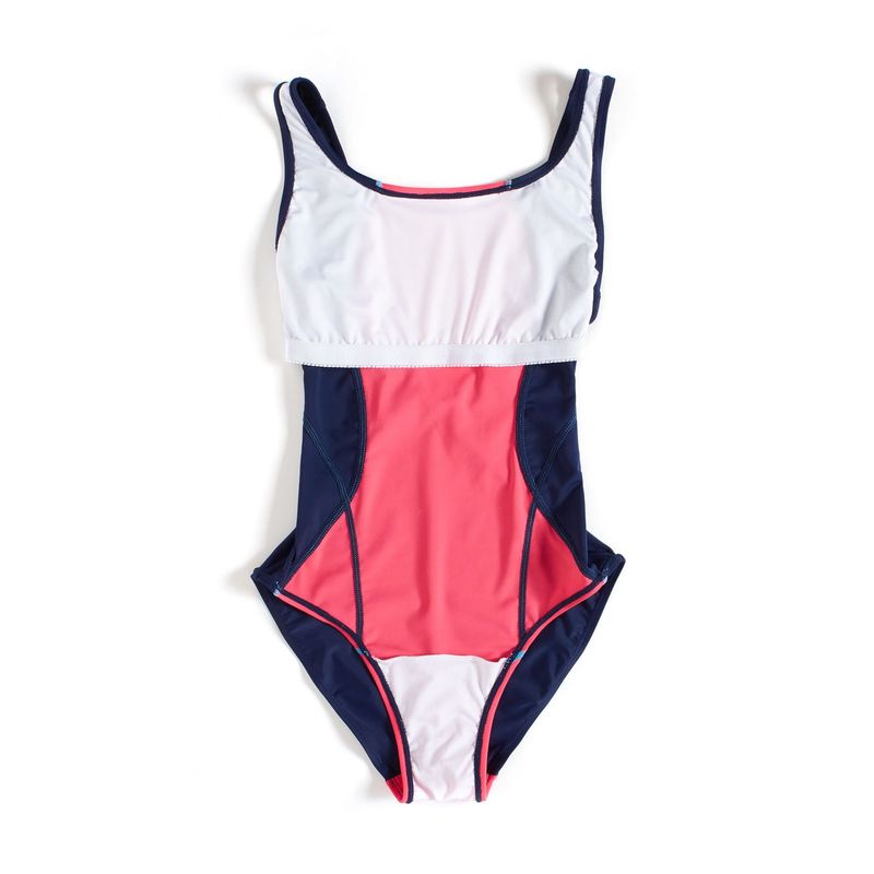Maillot de bain une pièce sexy triangle sport à blocs de couleurs, nouvelle collection 2023_voghion.com