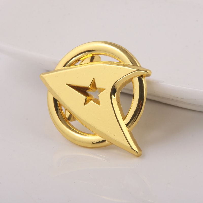 Star Trek Starship Travel Captain Rocket Alloy Brooch Badge_voghion.com