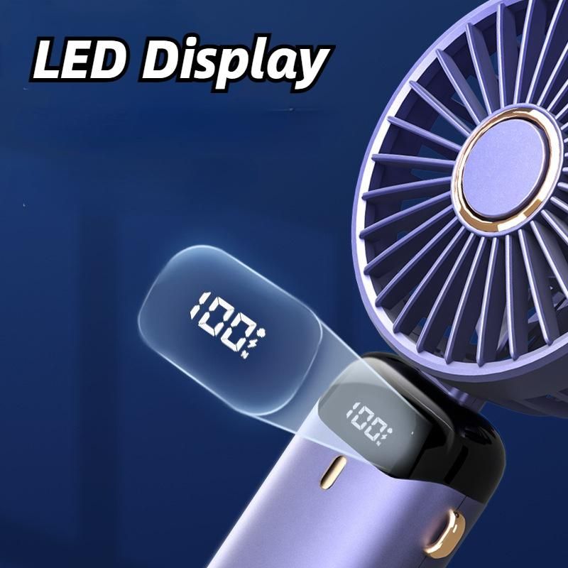 1 pz. Ventilatore portatile piccolo ricaricabile per studenti, da appendere al collo, da tavolo, mini, piccolo, portatile LXY_voghion.com