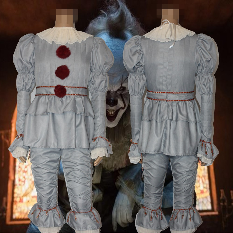 Clown returns ghost Cosplay Halloween costume clown Pennywise_voghion.com