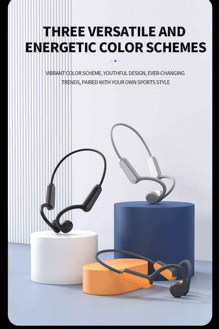 Explosive B8 True Bone Conduction Bluetooth Earphones Open Sport Running Specific Cycling Waterproof Not In Ear_voghion.com