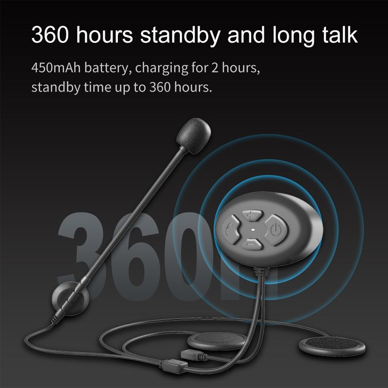 DK11 Cuffia vivavoce per casco moto 5.0 compatibile con Bluetooth impermeabile_voghion.com