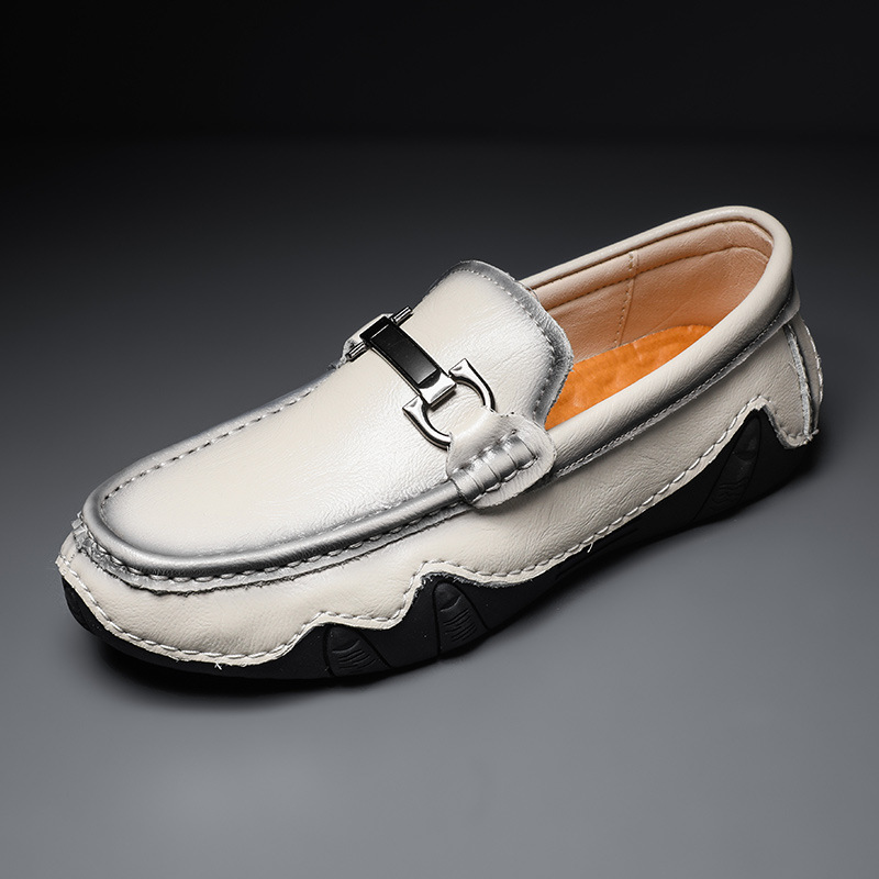 2022 Grouss Casual Liederschueder aus Kou a Bounen, Hären-Quasten-Loafers, Fuerschueder mat engem Fouss_voghion.com