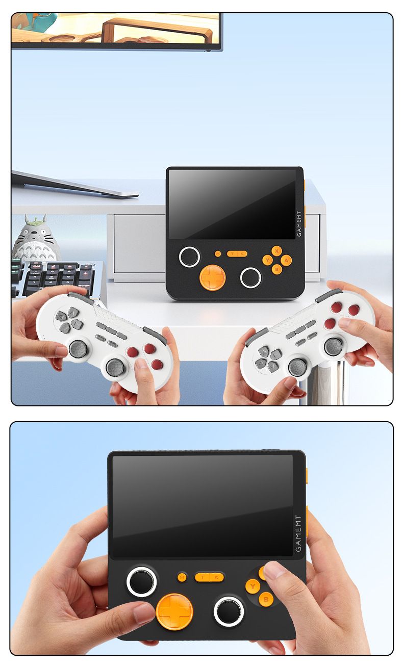 Console de jeux vidéo E5Plus portable Android double système 2 + 16 Go rétro réseau WIFI console de jeu 5 pouces grand écran Arcade_voghion.com