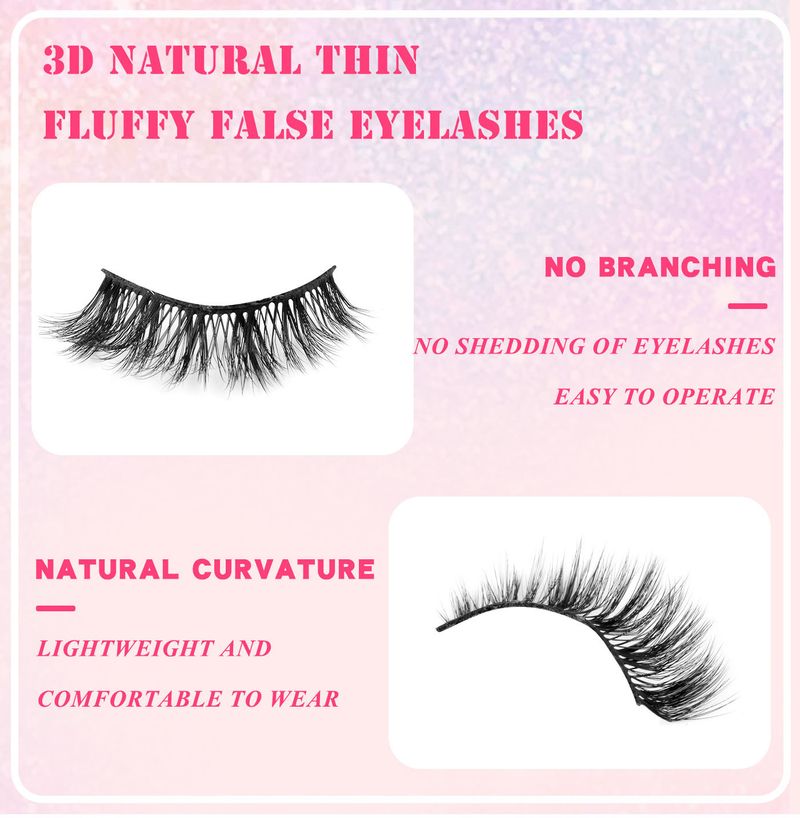False Eyelashes 20 Boxes Mixed Thick And Long False Eyelashes A Pair Of Natural Three Dimensional Versatile Eyelashes_voghion.com