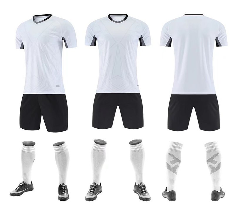 Conjunto de fútbol para hombres y niños, camiseta transpirable de manga corta, equipo de entrenamiento de competición para adultos, verano 2022_voghion.com
