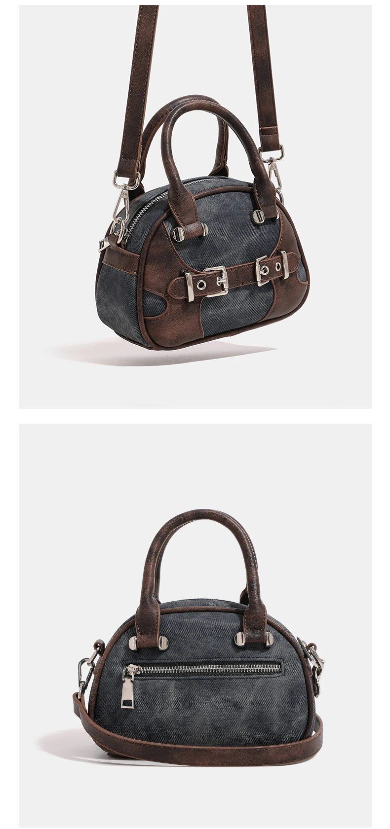 Vintage klassische Umhängetaschen Kleine trendige Geldbörsen und Handtaschen für Frauen Top Griff Designer Mode Umhängetasche Neu_voghion.com