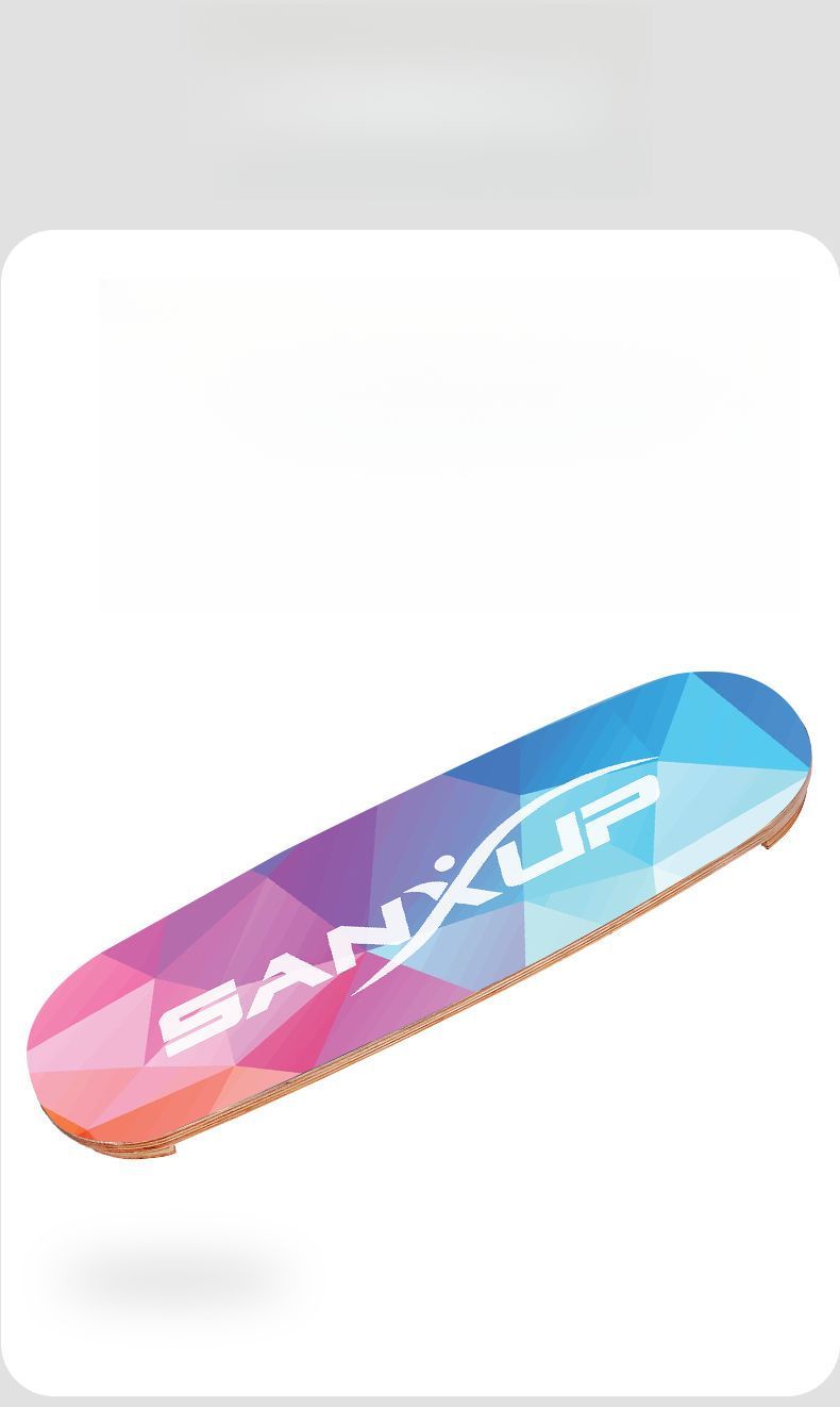 Indoor Fitness Balance Single Yoga Ski Surfing Paddle Board Core Training Small Equipment Maple Wood Surface_voghion.com