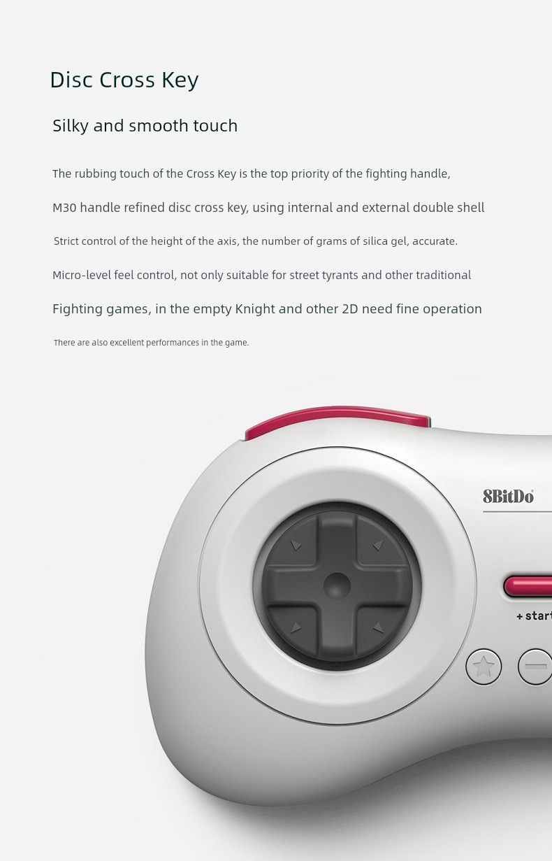 Eight-Bit Hall 8bitdo M30 Bluetooth-håndtak NS-datamaskin Steam-slåssespill Mdmini seksknappers kontinuerlig hår_voghion.com
