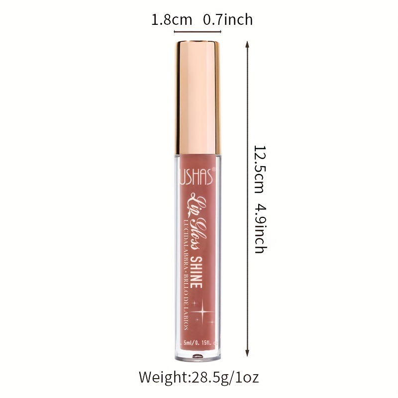 USHAS12 Colored Pearlescent Liquid Lipstick Durable Non stick Cup Waterproof Color Lip Glaze Cream_voghion.com