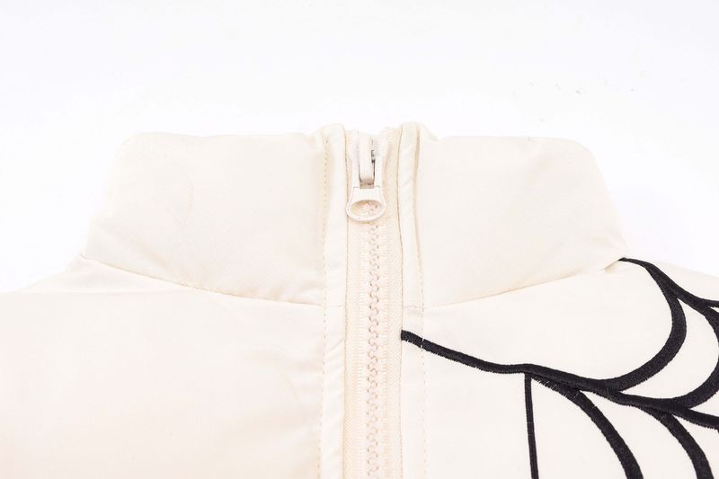 Miesten vaatteet High Street -hämähäkkikirjaimella kirjailtu puuvillatakki löysä rento lämmin toppatakki_voghion.com