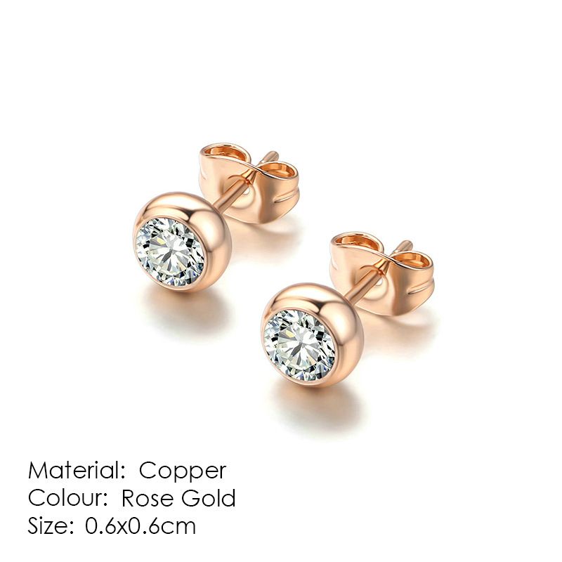 Geometrische Zirkon-Ohrringe für Unisex, modische und vielseitige einzelne Diamant-Ohrringe, beliebte Unisex-Ohrringe_voghion.com