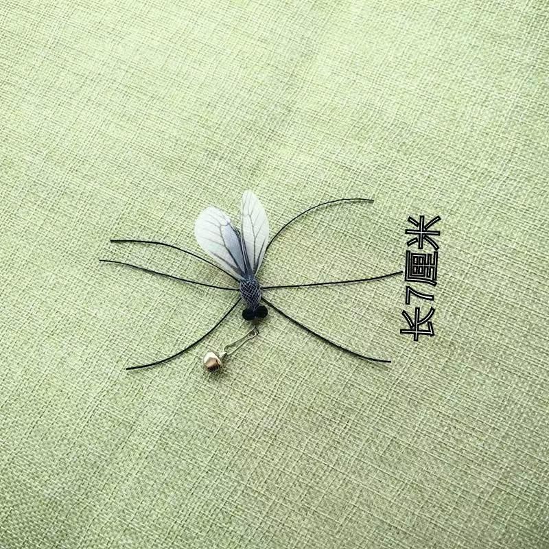 Zabawka dla kota w kształcie owada, wymienna główka, różdżka do zabawy, akcesoria Little Bee, samodzielna rozrywka, ćma, artykuły dla zwierząt_voghion.com