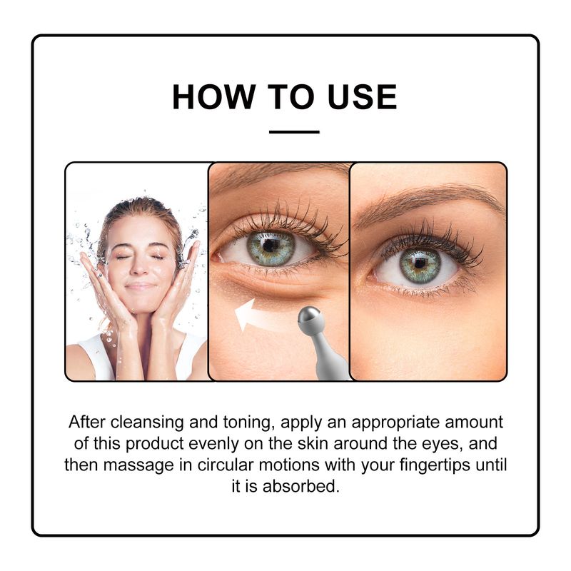 Roller Cream with Ball Massage to Fade Fine Lines Around the Eyes, Bags, Eye Swelling, and Black Circles_voghion.com