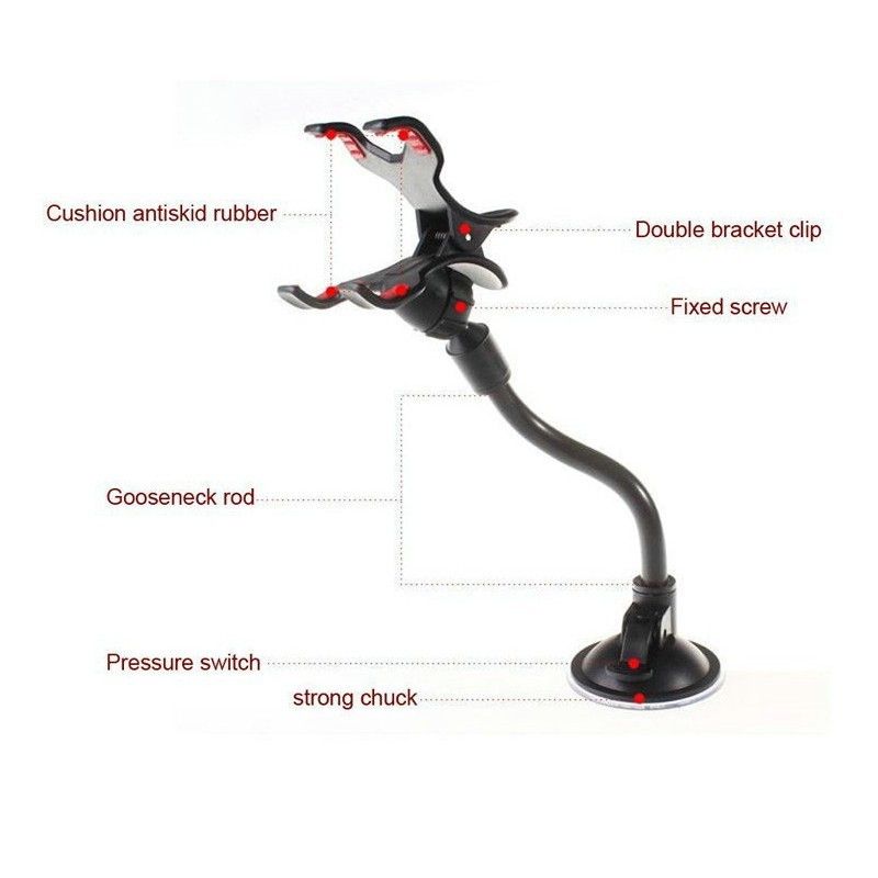 Universal Suction Cup Sucker Car Windshield Mount Phone Holder,Dashboard Stand Glass Sticky Bracket Stents_voghion.com