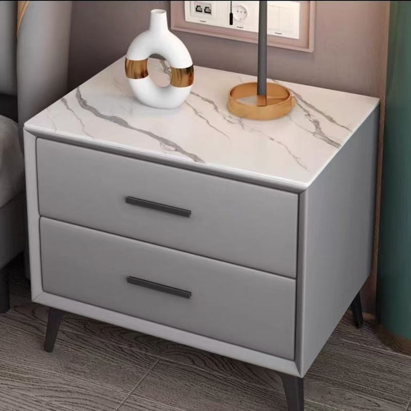 Simple Small Cabinet Modern Bedroom Minimalist Light Luxury Table Storage Home Bedside Shelf_voghion.com