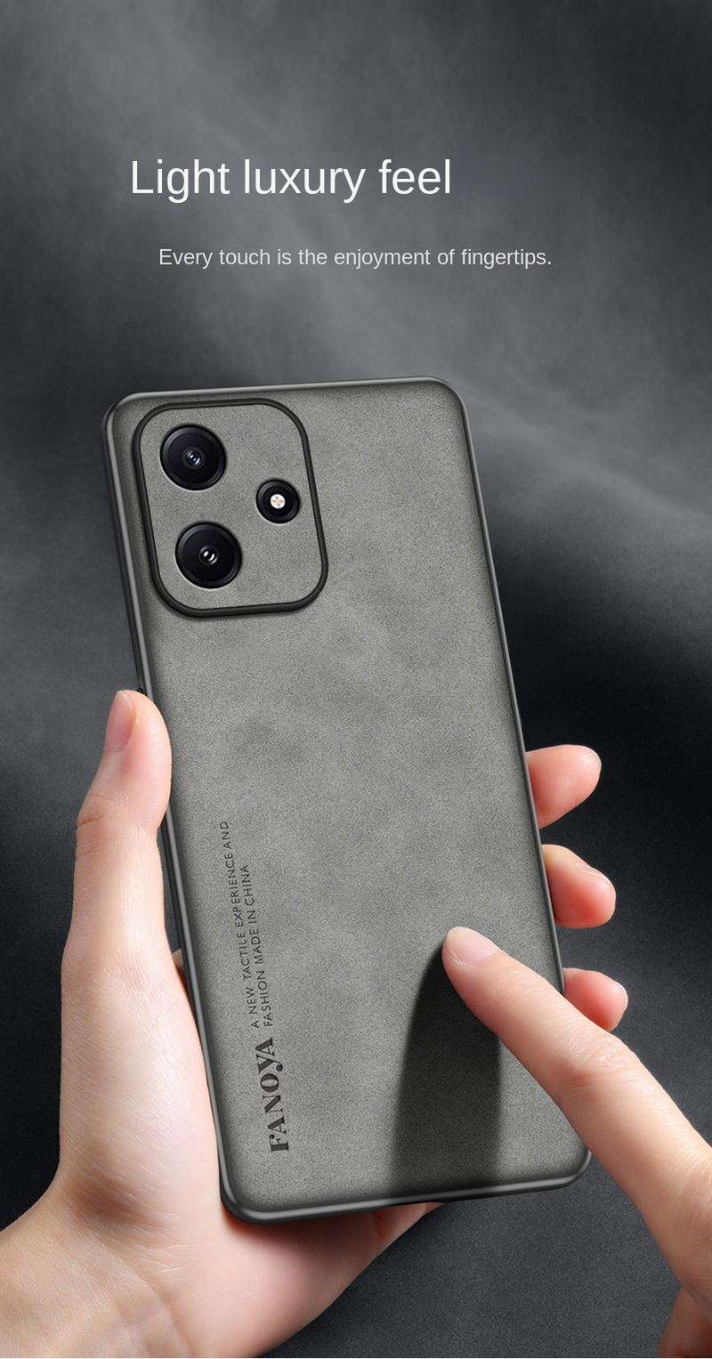 PU leather comfortable suede case For POCO M6 Pro F5 Pro X5 Pro F4 GT X4 GT M4 Pro X3 GT F3 M3 F2 Pro Soft Lens protect_voghion.com