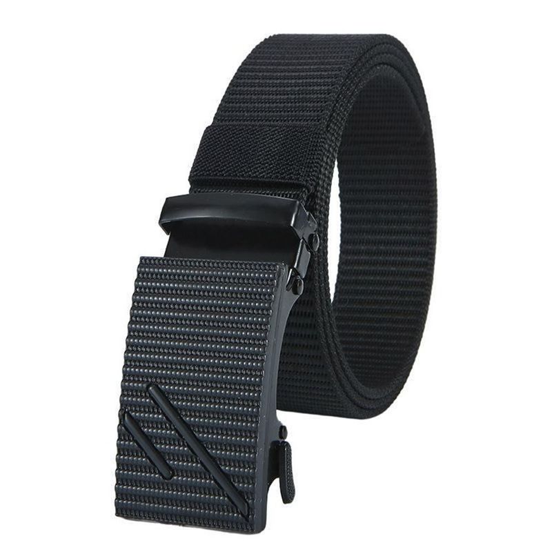 HOT Outdoor Elastic Casual Breathable Alloy Buckle Tactical Waistbelt Nylon Belt_voghion.com
