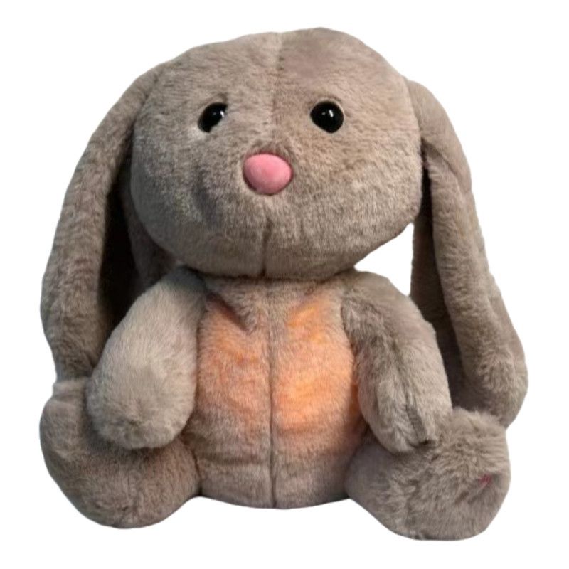 Bear Breathing Adorable Light Soothing Sleep Music Plush Toy For Babies Toddlers And_voghion.com
