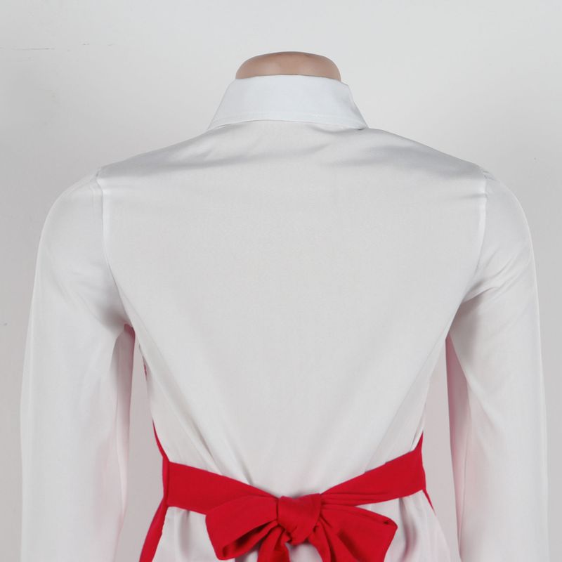 Dameskleding tweedelig overhemd vest stiksels trui broek pak tweedelig pak_voghion.com