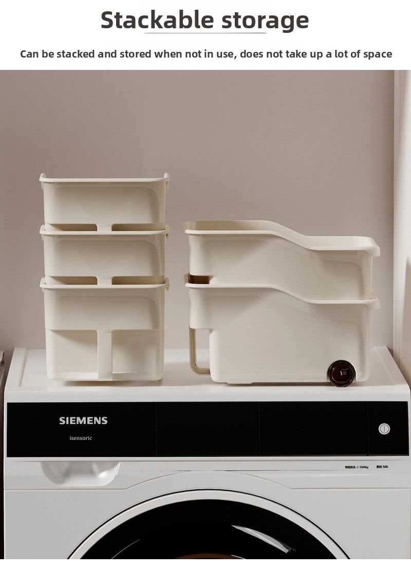 Kitchen Box With Handle For Snacks And Miscellaneous Items, Deep Cabinet High Storage Basket_voghion.com