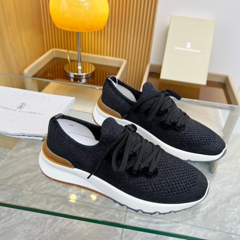 Neu Brunello Cucinelli (BC) 2025 Herbst herren Schuhe Lace-up Slip-on Gestrickte Casual_voghion.com