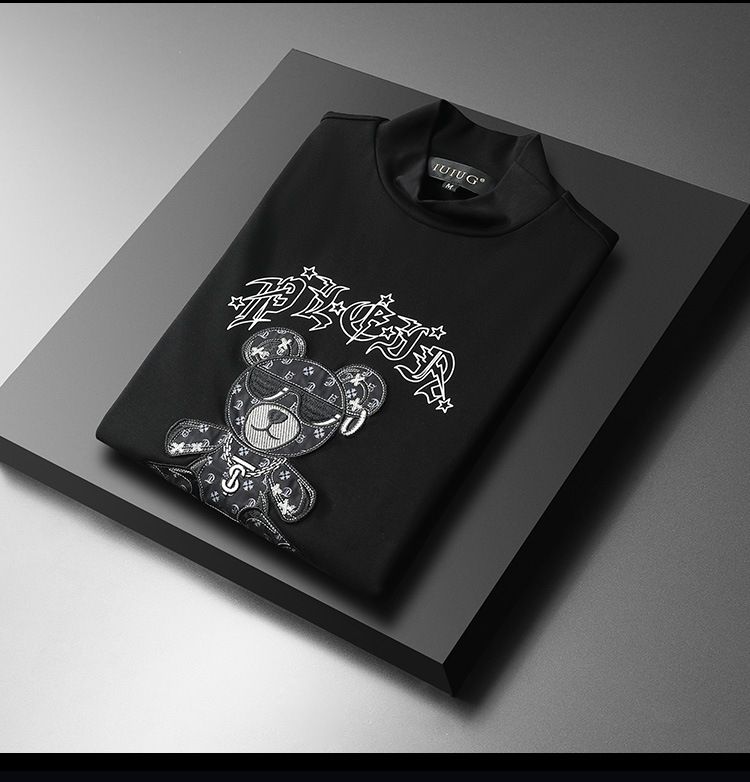 Demi-col roulé et apprêt double face polaire homme_voghion.com