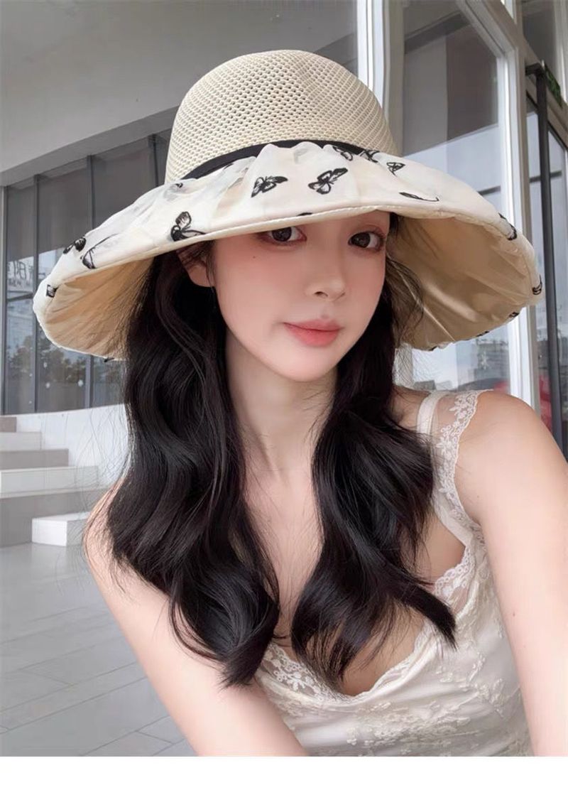 Cappello da sole estivo con protezione UV e tesa larga, nuovo cappello da sole per esterni_voghion.com