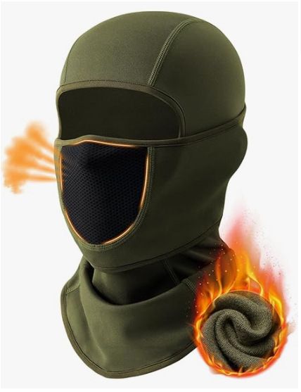 Unisex Winter Balaclava Face Mask For Cycling Skiing - Breathable Warm Adjustable Neck Gaiter With Full Face Cover_voghion.com