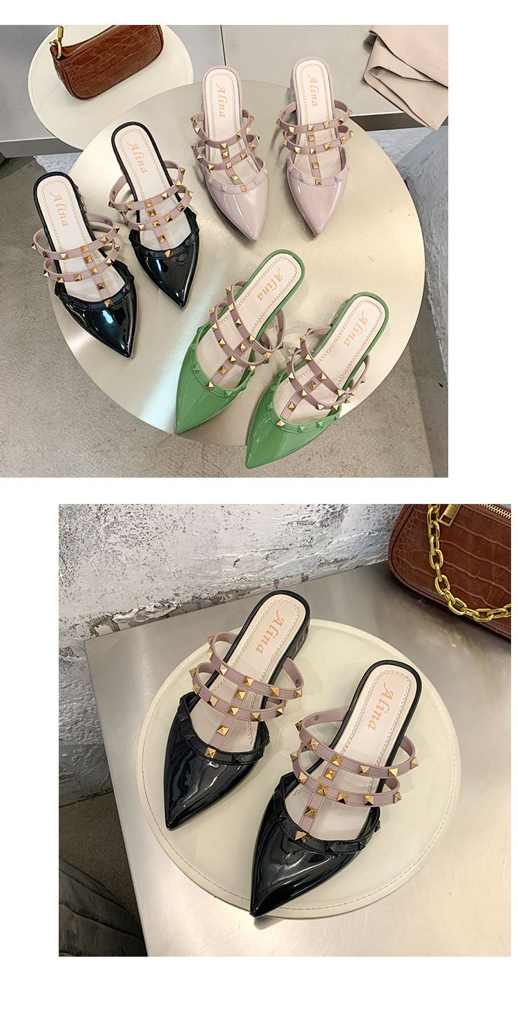 2024 Summer Nei Nietkapp-Hallefpantoffelen, populär am Internet, modesch a villfälteg fir externen Gebrauch, net_voghion.com