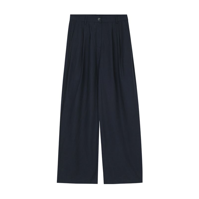 Suitable For All Seasons CLEAN SPACE Versatile Breathable Casual For Women 2025 Thirteen Lines New Korean Style High Waist Loose Pants 55179_voghion.com