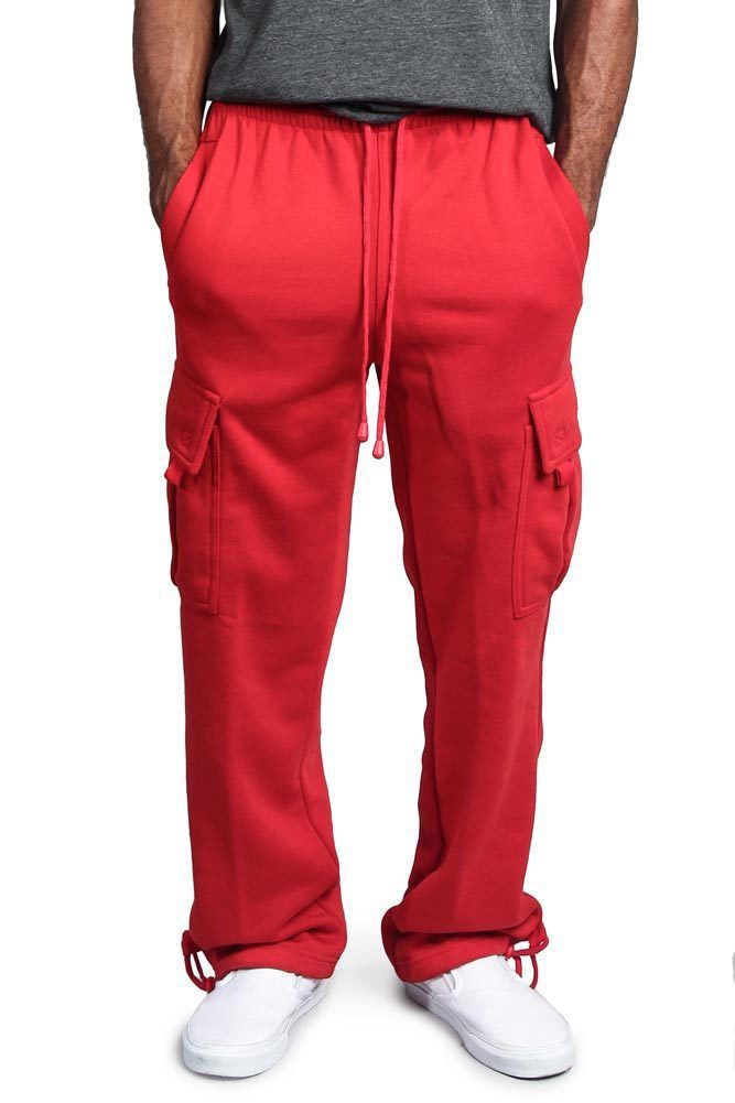 Men's Casual Drawstring Elastic Leg Pants Vintage Baggy Multi-pocket Overalls Sweatpants_voghion.com