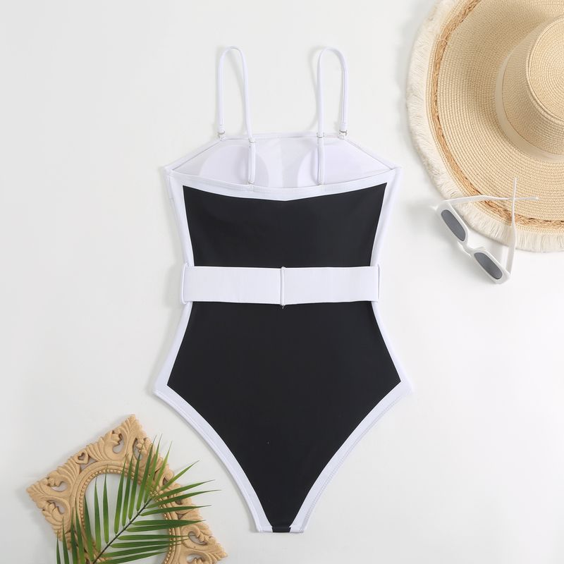 Maillot de bain une pièce élégant pour femme, cache-maillot fluide, taille haute, sexy, design modeste, contrôle du ventre, tissu à séchage rapide - Perfect Beach Pool_voghion.com