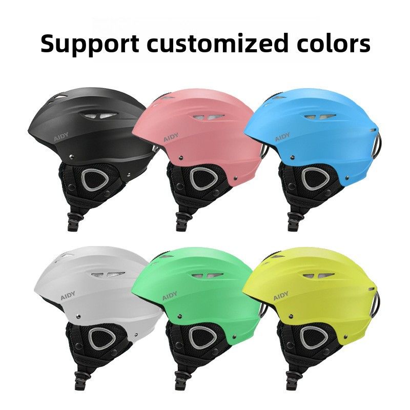 ABS Adult Ski Helmet Suitable For Single Double Board Indoor And Outdoor Skiing Sports_voghion.com