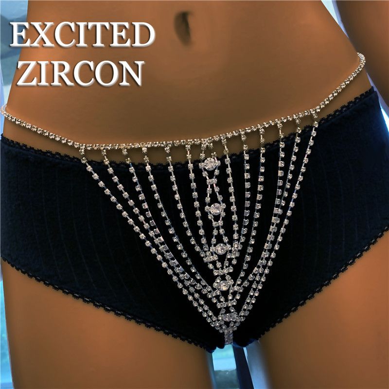 Sous-vêtements sexy avec vêtements de discothèque Flash Water Dia Bikini Body Chain_voghion.com