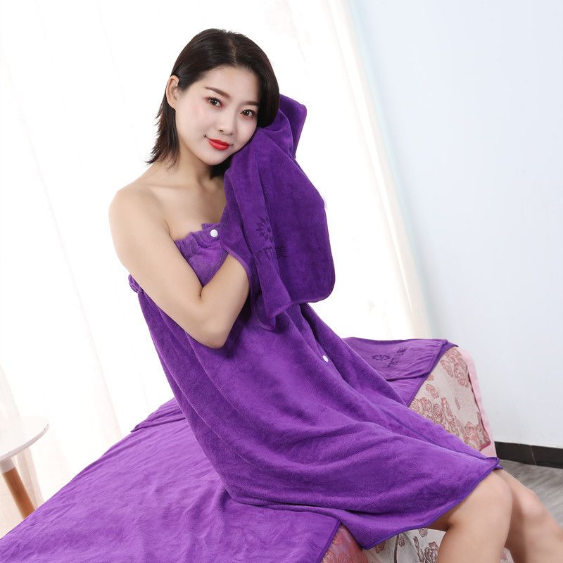 Women's Microfiber Spa Towel Wrap - Ultra Absorbent, Quick-Dry, Multi-Purpose (20 Colors) For Salon, Home & Travel_voghion.com