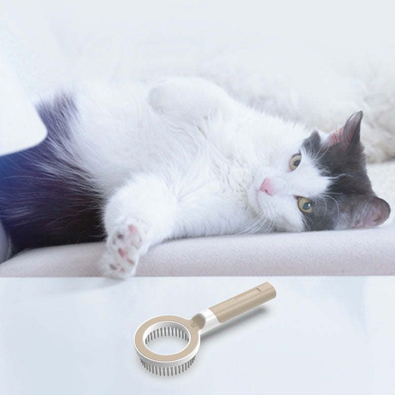 Pet Life 'WAGNIFY' 360 Degree and Multi-Directional Modern Grooming Pet Rake Comb_voghion.com