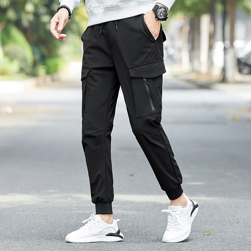 Herbst Winter Neue Jugend Multi-Pocket Cargo Wasserdicht Quick-Dry Elastische Jogger Mode Lange Hosen Männer_voghion.com