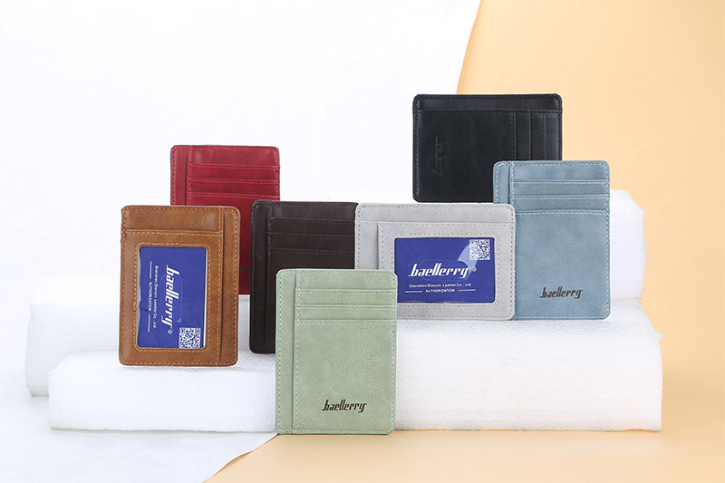 Neuer antimagnetischer Retro-Kartenhalter BAELLERRY Europäischer und amerikanischer dünner RFID-Kartenhalter neutraler Multi-Card-Bankkartenhalter_voghion.com
