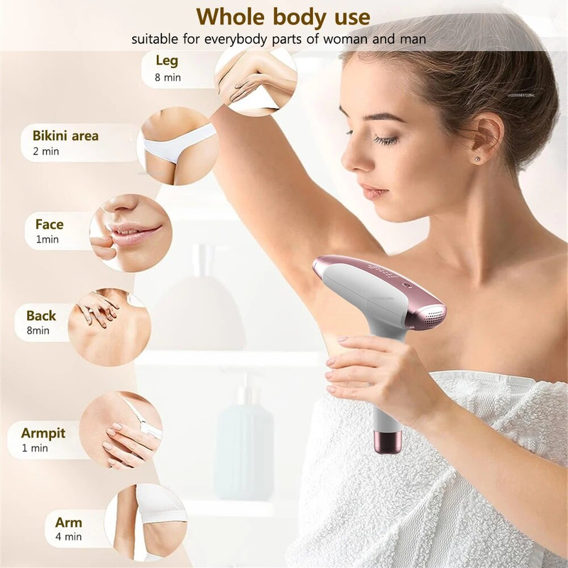 Laser Haaren Tfernung Schmerzlos IPL Epilierer Für Frauen Körper Bikini Beine Arme Laser Haarentferner Blinkt Permanenten Enthaarung Mittel_voghion.com