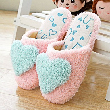 Chaussons d'intérieur en fourrure et coton, antidérapants, pour hommes et femmes, style coréen, pour l'automne et l'hiver_voghion.com
