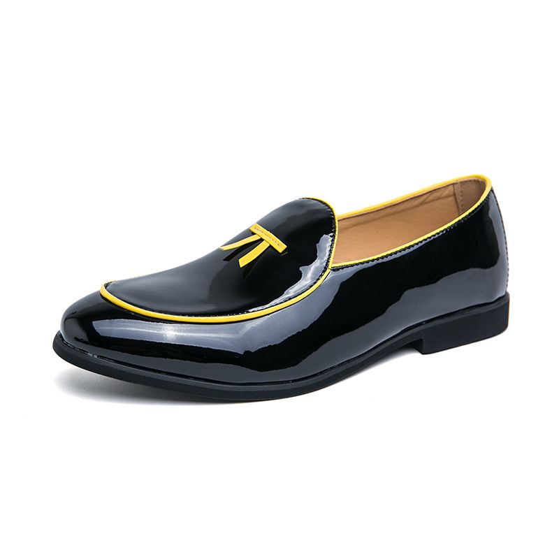 Mocassini con nappe da uomo, stile britannico coreano, taglia 46, nuovi modelli alla moda 2025, scarpe in pelle_voghion.com
