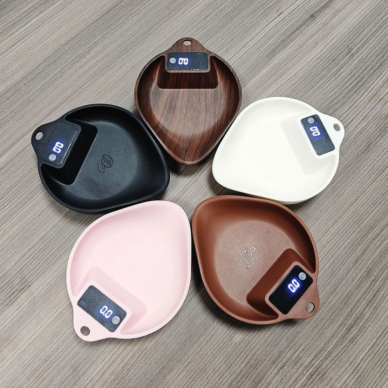 Walnut Color Electronic Hand Brew Tray Dedicated Smart Italian Coffee Weighing Bean Dish Scale_voghion.com